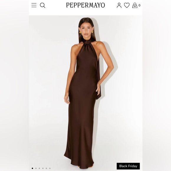 Peppermayo Dresses & Skirts - Peppermayo keena scarf maxi dress - chocolate